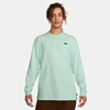 Nike Men's Sportswear Premium Essentials Long-sleeve T-shirt In Mint Foam/black