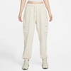 Nike Women's  Sportswear Club Fleece Mid-rise Oversized Cargo Sweatpants In White
