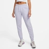 Nike Women's Sportswear Club Fleece Mid-rise Jogger Pants In Light Thistle/heather/white