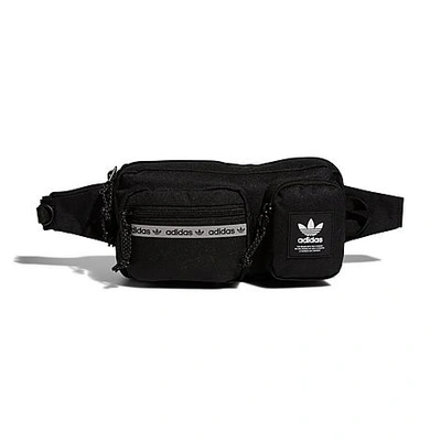 Adidas Originals Rectangle Crossbody Bag In Black/white