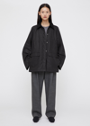 Totême Country Cotton Jacket In Washed Black