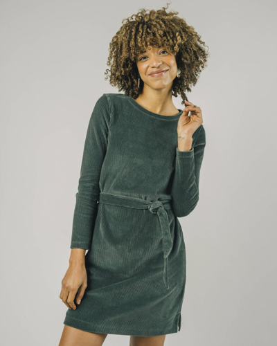 corduroy belted dress