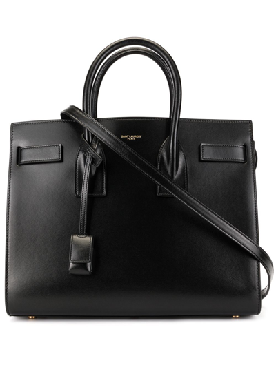 Saint Laurent Sac De Jour Tote Bag In Black