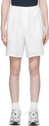 Ami Alexandre Mattiussi Ssense Exclusive White Viscose Shorts In 100 White
