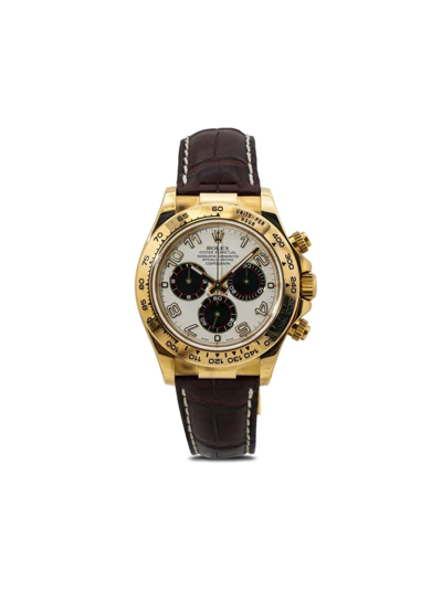 Pre-owned Rolex  Cosmograph Daytona 40mm In White