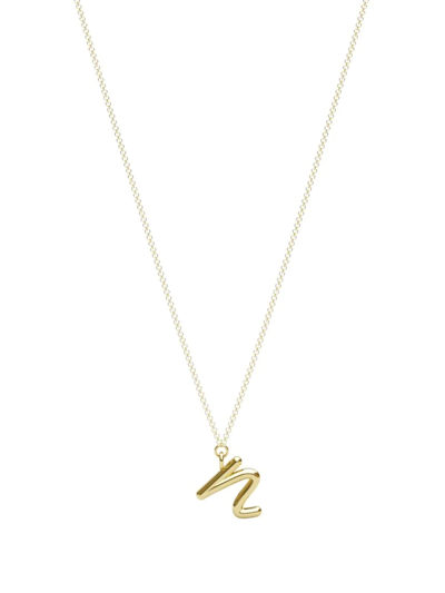 The Alkemistry Love Letter N Initial 18ct Yellow-gold Pendant Necklace In 18ct Yellow Gold