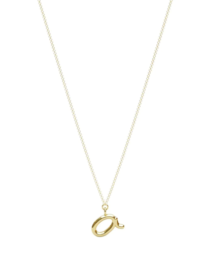 The Alkemistry Love Letter O Initial 18ct Yellow-gold Pendant Necklace In 18ct Yellow Gold