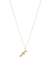 THE ALKEMISTRY 18KT YELLOW GOLD LOVE LETTER F NECKLACE