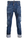 Dsquared2 Cool Guy Blue Jeans With Faded Effect In Denim Man In Blue