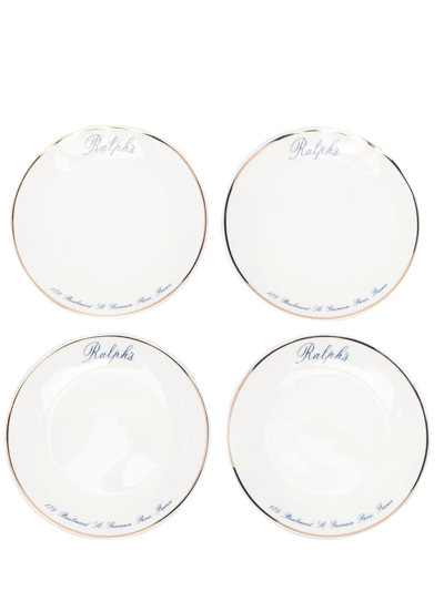 Ralph Lauren Ralph's Canape Plate Set In White