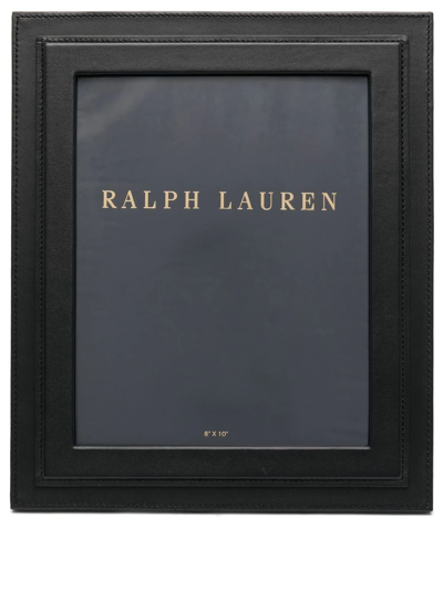 Ralph Lauren Brennan Leather Photo Frame (8cm X 10cm ) In Black