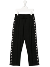 Golden Goose Star-print Straight-leg Trousers In Black