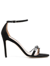 Stuart Weitzman 100mm Open-toe Platform Sandals In Black