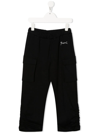 MARNI COTTON LOGO-EMBROIDERED CARGO TROUSERS