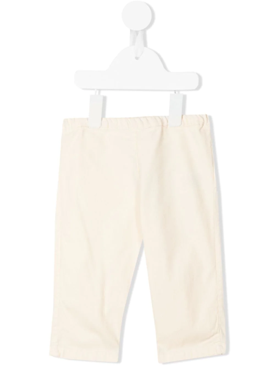 Bonpoint Babies' Straight-leg Chino Trousers In White