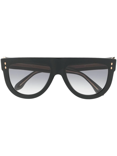 Isabel Marant Eyewear Round-frame Sunglasses In Black