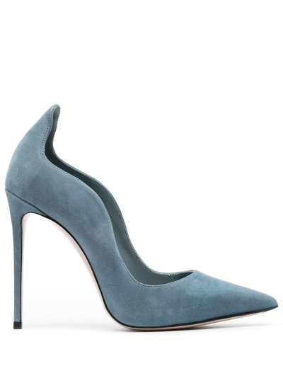 Le Silla Ivy Scalloped Pumps In Blue