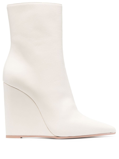 Le Silla 125mm Kira Wedge Boots In Neutrals