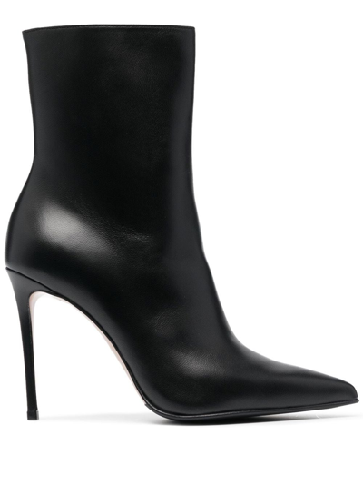 Le Silla 110mm Eva Leather Ankle Boots In Black