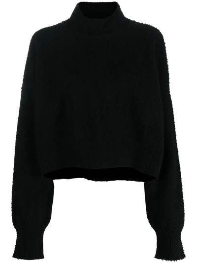 Mrz Casentino Mock-neck Jumper In Black