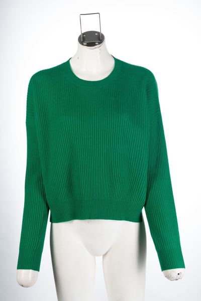 Allude Long-sleeve Cashmere Jumper In Green