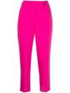 Blanca Vita Pratolina Cropped Straight-leg Trousers In Pink