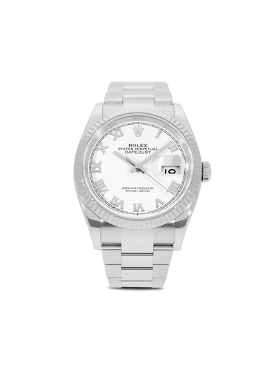 Pre-owned Rolex 2020  Datejust 36mm In White