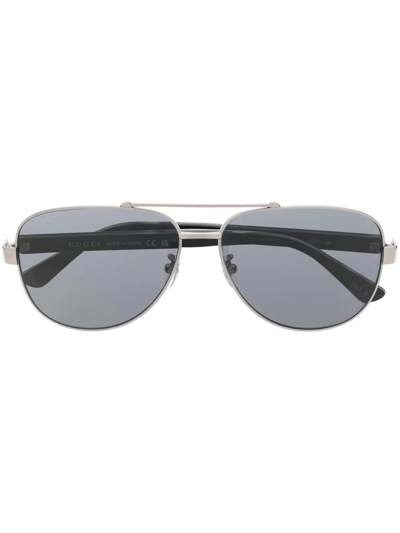 Gucci Round-frame Sunglasses In Silver