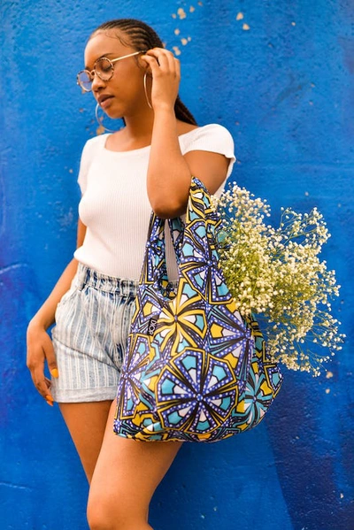 Diop The Carisse Reusable Bag In Blue