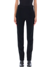 Proenza Schouler Bi-stretch Crepe Slim Trousers In Black