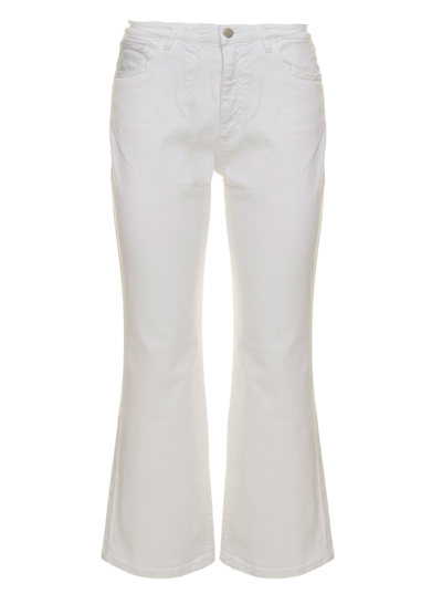 Icon Denim Jeansn Slim Comfort Flared Vita Medio Alta In White