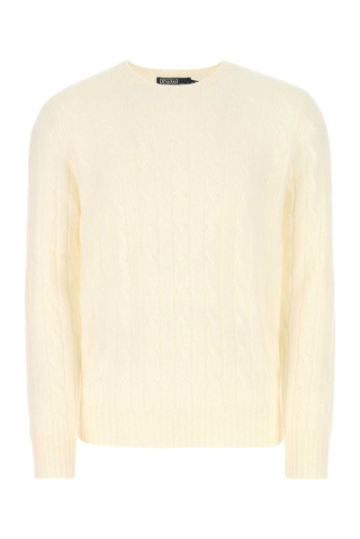 Polo Ralph Lauren Crewneck Knitted Jumper In White