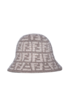 FENDI FENDI FF MOTIF WIDE BRIM HAT