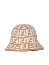 FENDI FENDI FF MOTIF WIDE BRIM HAT