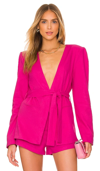 Lovers & Friends Moda Blazer In Hot Pink