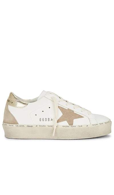 Golden Goose Hi Star Sneaker In White/taupe/platinum In Multi