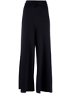 JIL SANDER WIDE-LEG CASHMERE TRACK PANTS