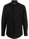 Dsquared2 Pointed-collar Conceal Fastened Shirt In Black