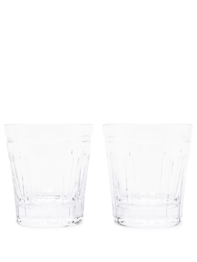 Ralph Lauren Coraline Old-fashioned Glasses (set Of 2) In White