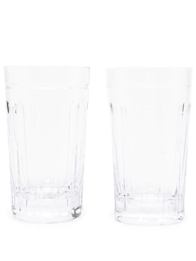 Polo Ralph Lauren Coraline Highball Glasses (set Of 2) In White