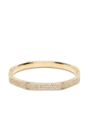 Swarovski Dextera Pave Octagon Bangle Bracelet In Gold Tone In Gold
