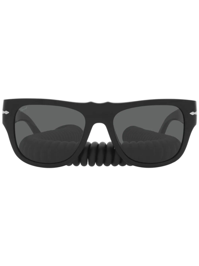 Persol Pinnacle Logo-print Sunglasses In Black