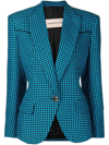 ALEXANDRE VAUTHIER HOUNDSTOOTH SINGLE-BREASTED BLAZER