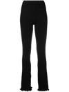 PACO RABANNE KNITTED FLARED TROUSERS