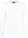 Zegna Men's Cashmere Crewneck Sweater In White