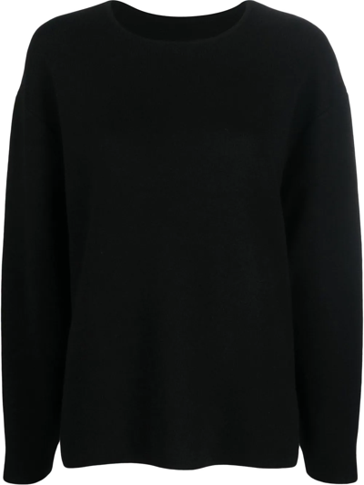 Oyuna Knitted Sculpted Sweater In Black