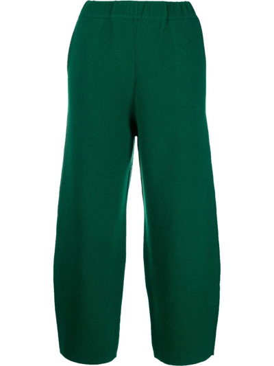 Oyuna Axeli Straight-leg Trousers In Emerald