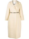 JIL SANDER BELTED WOOL COAT