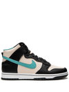 NIKE DUNK HIGH EMB "BEIGE/BLACK/TEAL" SNEAKERS