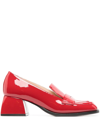 Nodaleto Bulla Babies Patent-leather Platform Mary Jane Pumps In Red Corvette